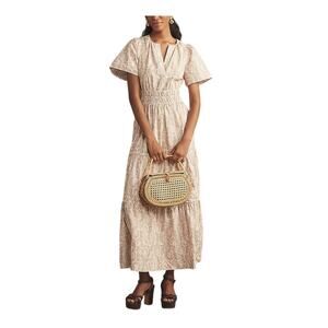 Anthropologie Printed Multicolor Somerset Maxi Dress Size XS Petite